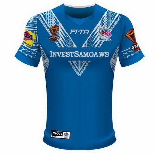 Tailandia Camiseta Samoa RLWC 1ª 2017 2018 Azul